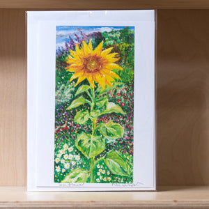 Nic Draper - Sunflower - Greetings Card