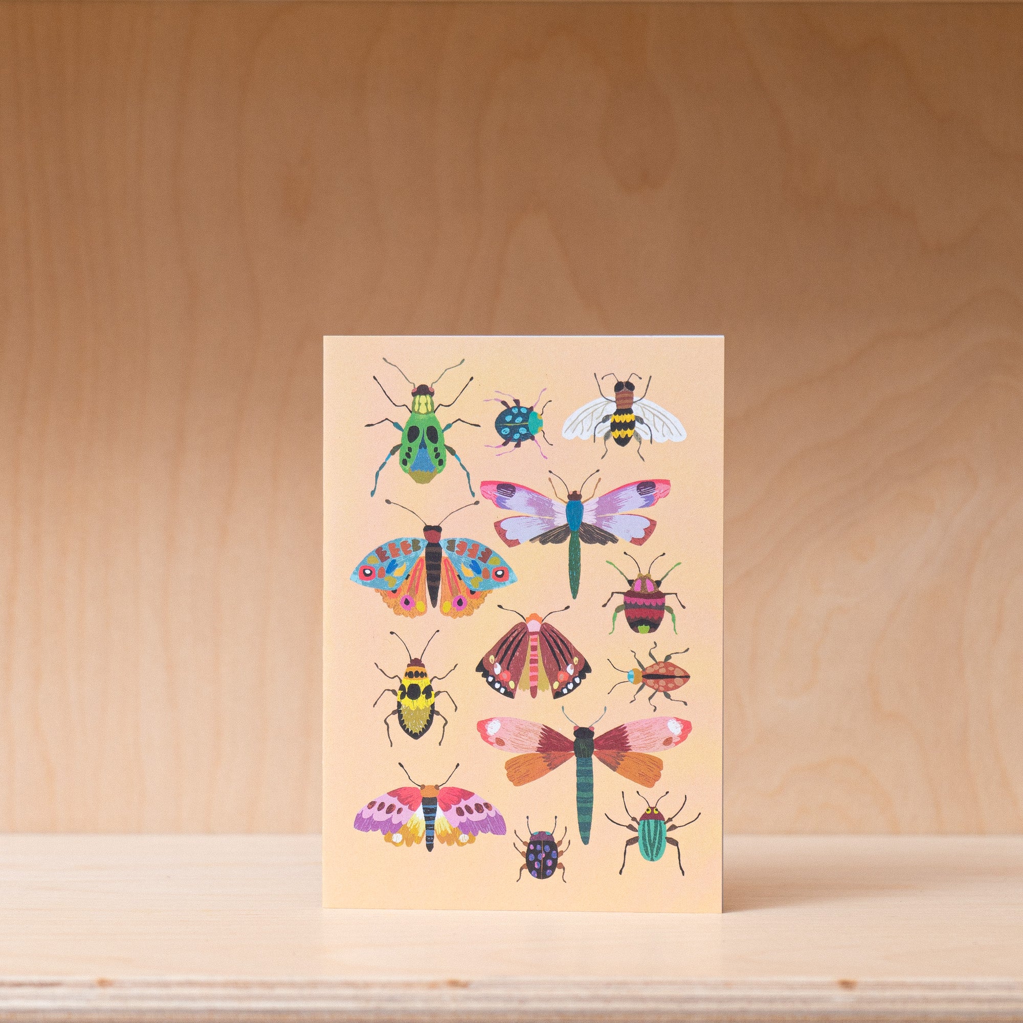 Brie Harrison Insects - Greetings Card