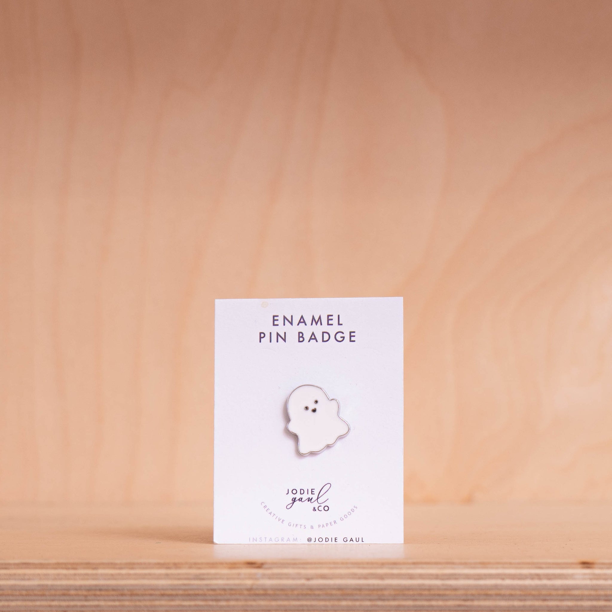 Jodie Gaul & Co - Halloween Cute Ghost Enamel Pin