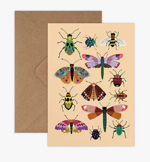 Brie Harrison Insects - Greetings Card