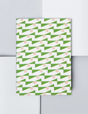 Ola - A6 Layflat Weekly Planner Enid in Green & Pink