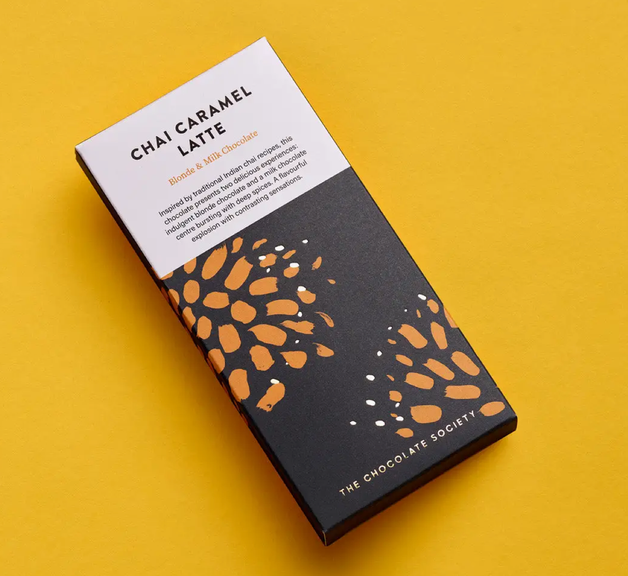 The Chocolate Society - Chai Caramel Latter Chocolate Bar
