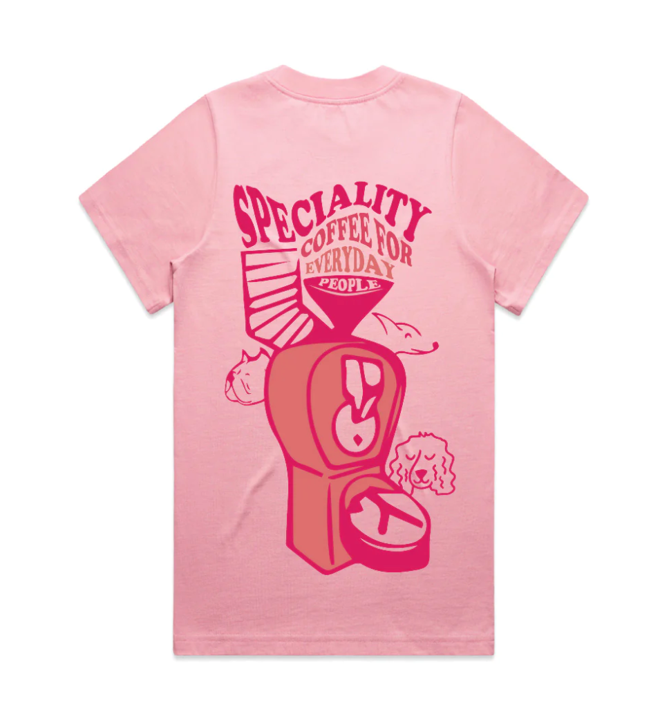 Big Dog Coffee Roasters Graphic T-shirt - Pink