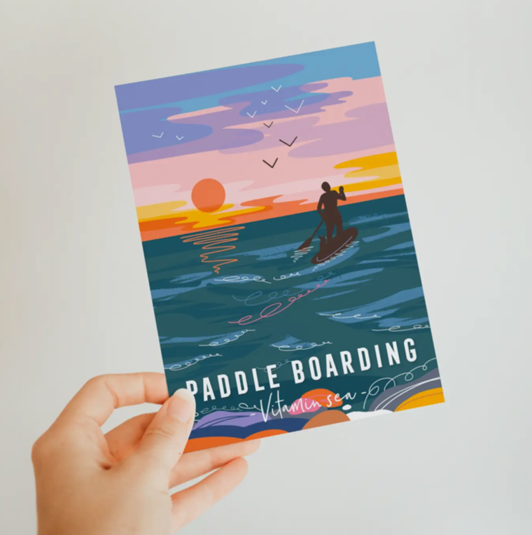 Onneke - Paddle Boarding Card Coastal Card