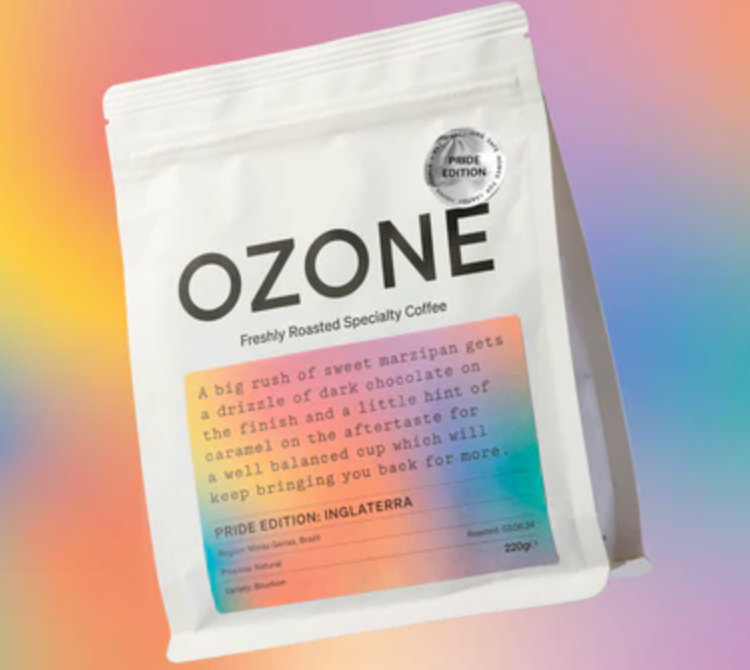 Ozone - Pride Edition: Inglaterra, Natural Bourbon - Whole bean - 220g