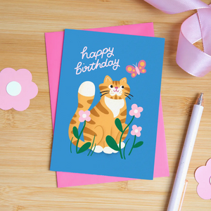 Hopscotch Paper Co - Cat Birthday - Greetings Card