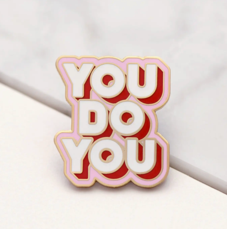 Alphabet Bags - You do You Enamel Pin