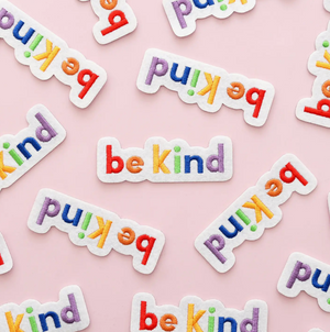 Alphabet Bags - Be Kind Embroidered Patch