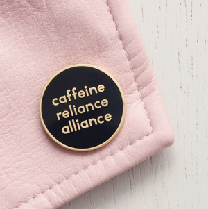 Alphabet Bags - Coffee Reliance Alliance Enamel Pin