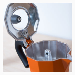 Pezzetti Bellexpress Moka Pot 3 Cup - Orange