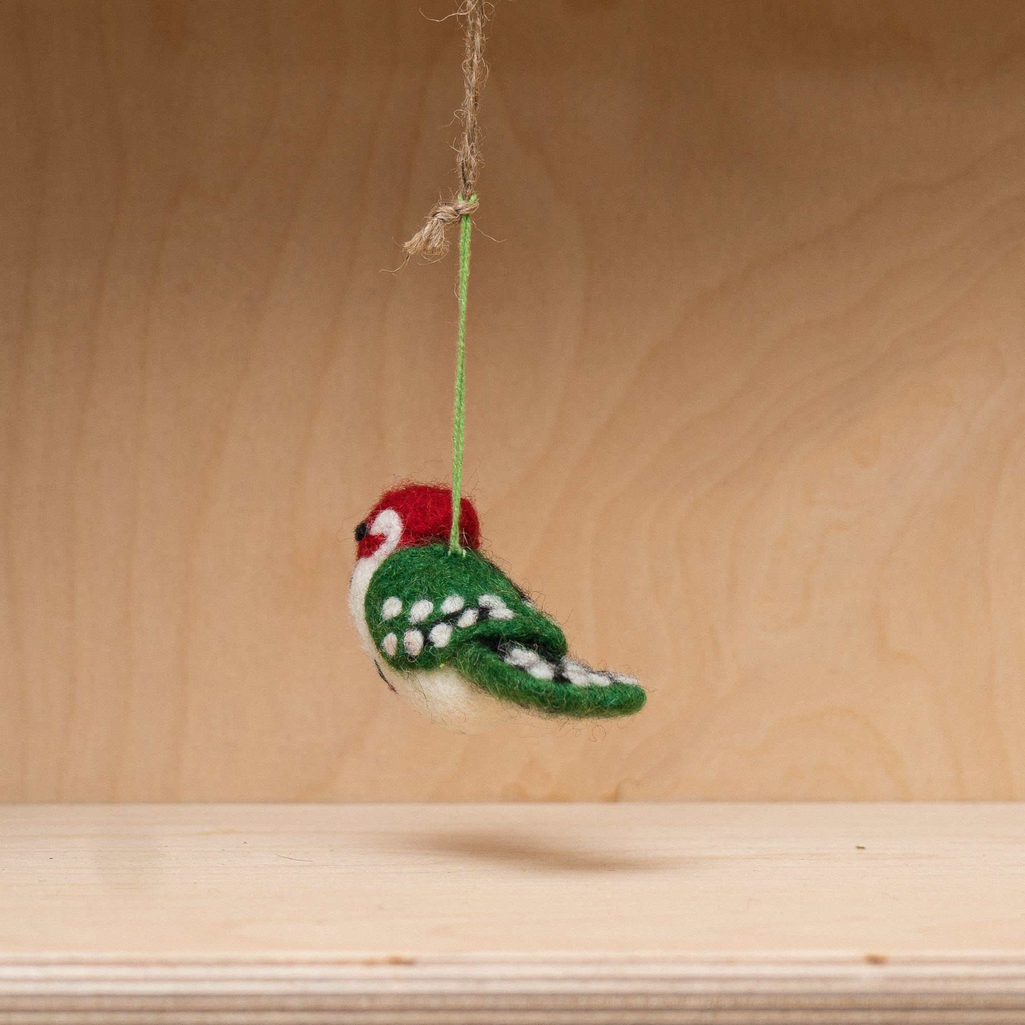 Handmade Felt Winnie the Woodpecker Hanging Decoration