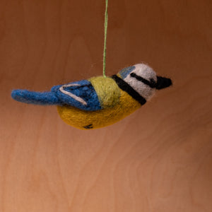 Handmade Bella the Blue Tit Hanging Decoration